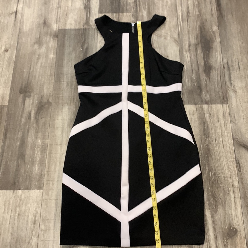 BISOU BISOU Wicked Black Mini Strip Body-con Dress - Picture 5 of 10